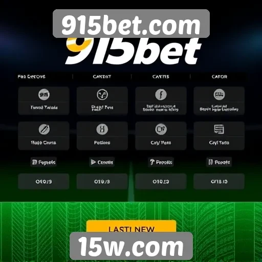 Visão geral das funcionalidades do site 915bet
